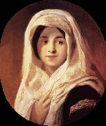 Brocky, Karoly, Portrait of a Woman with Veil